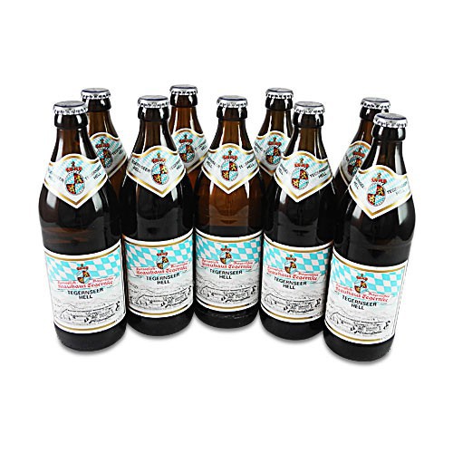 Tegernseer Hell (helles Vollbier / 9 Flaschen � 0,5 l / 4,8% vol.)