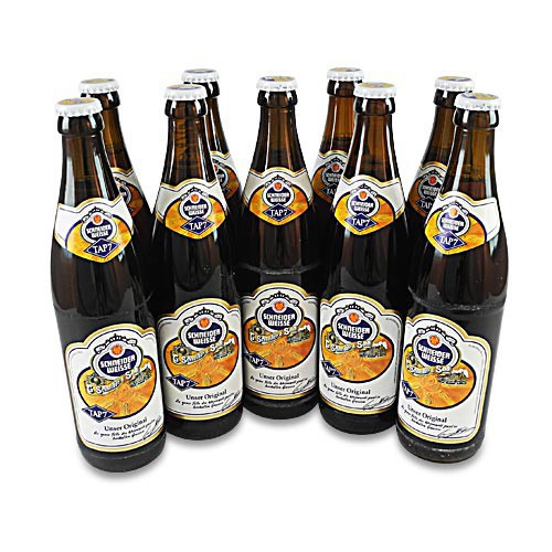 Schneider Weisse - Hefe-Weizenbier (TAP 7 / 9 Flaschen � 0,5 l / 5,4 % vol.)