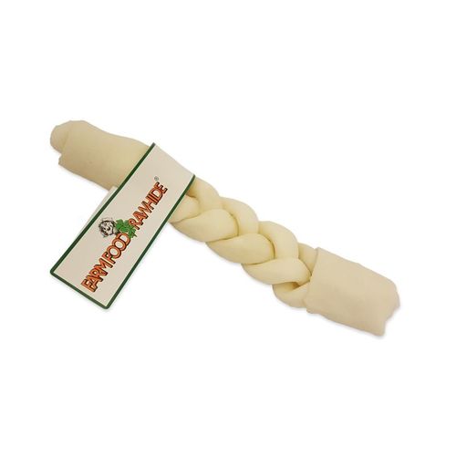 Farmfood Rawhide Z�pfe Dental Braided Stick L