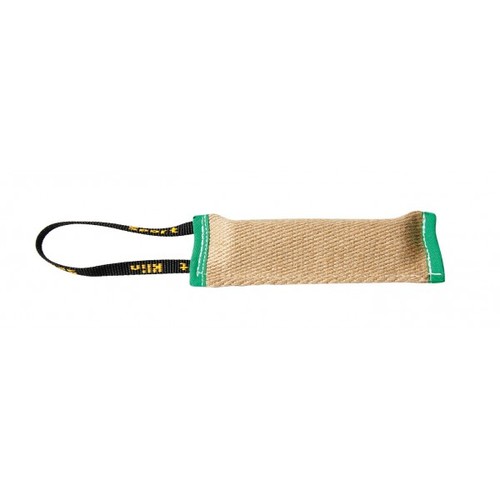 Bei�wurst aus Jute mit Ton 8 x 25 cm Schlaufe
