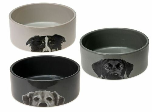 Hundenapf Keramik mit Hundekopf