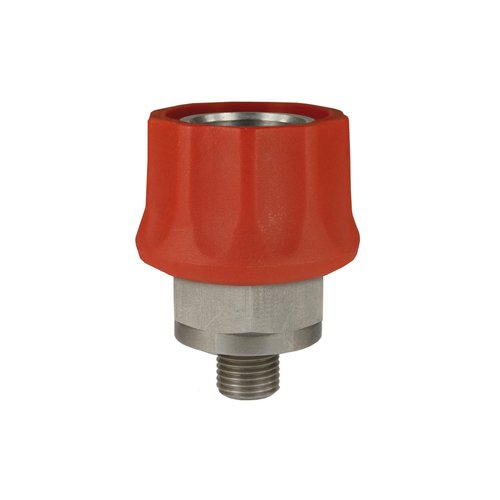 Schnellkupplung ST-45 rot, DN=10mm, E=1/4 AG, max. 250bar, max. 150-C, Edelstahl