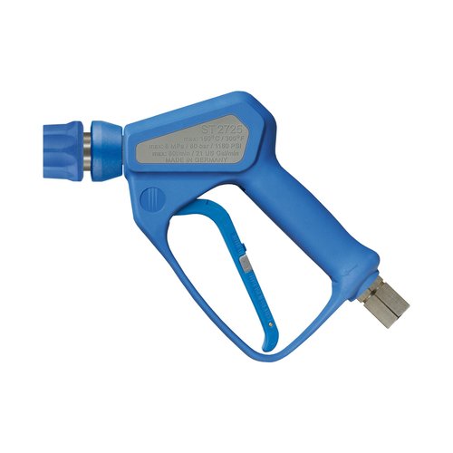 Schaumpistole ST-2725, E=1/2 IG + Drehgelenk, A=Kupplung ST-3100, max. 80 bar, max. 150-C, max. 80 L/min, Edelstahl