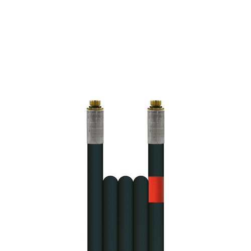 15m Rohrreinigungsleitung Polya, DN5, schwarz, 1/8 Zoll Aussengewinde auf 1/8 Zoll Aussengewinde, max. 20-C, max. 120bar