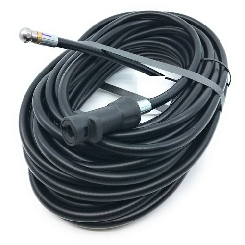 15m Rohrreinigungsleitung Polya, DN5, schwarz, K�rcher Bajonett auf D�se 3x1, ohne Frontbohrung, max. 20-C, max. 120bar