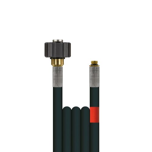 20m Rohrreinigungsleitung Polya, DN5, schwarz, M22 �berwurf auf 1/8 Zoll Aussengewinde, max. 20-C, max. 200bar