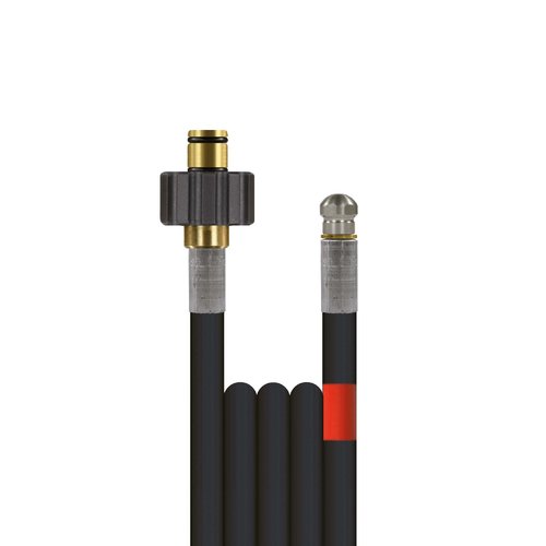 8m Rohrreinigungsleitung Polya, DN5, schwarz, M22 berwurf lang auf 1/8 Zoll Aussengewinde, max. 20-C, max. 200bar