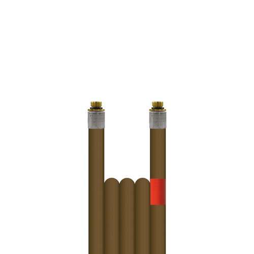 20m Rohrreinigungsleitung R+M 1, DN4, braun, 1/8 Zoll Aussengewinde auf 1/8 Zoll Aussengewinde, max. 99-C, max. 300bar