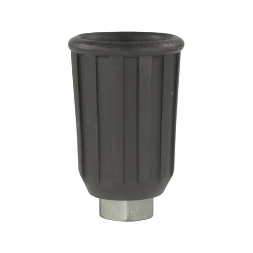 D�senmuffe Gummi schwarz, f�r D�sen 1/4 Zoll AG NPT, Stahl verzinkt