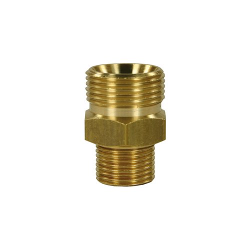 Gegennippel M22 AG auf 3/8 AG, max. 400bar, Messing, Konus