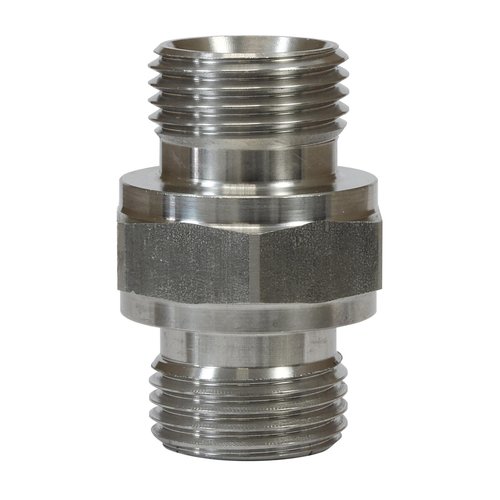 Doppelnippel 1/4 AG, max. 500bar, 29mm lang, Edelstahl