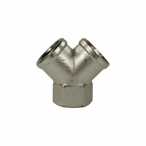 Y-St�ck 1/4 IG Messing vernickelt