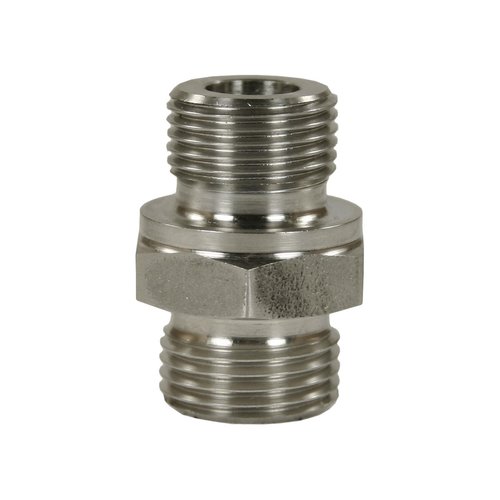 Einschraubverschraubung M18x1,5 AG - 1/4 AG, max. 250bar, Edelstahl 
