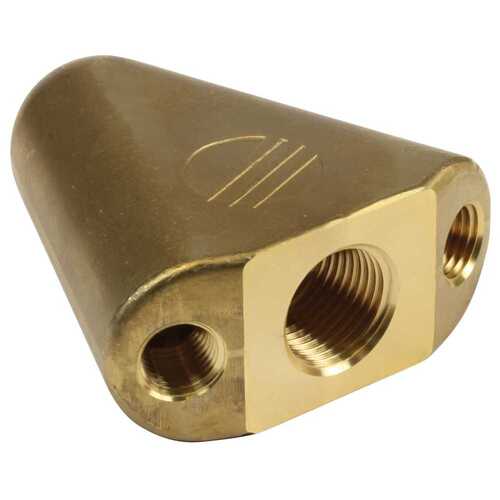 Flunderd�se 3/8IG 2x1/4 AG Messing