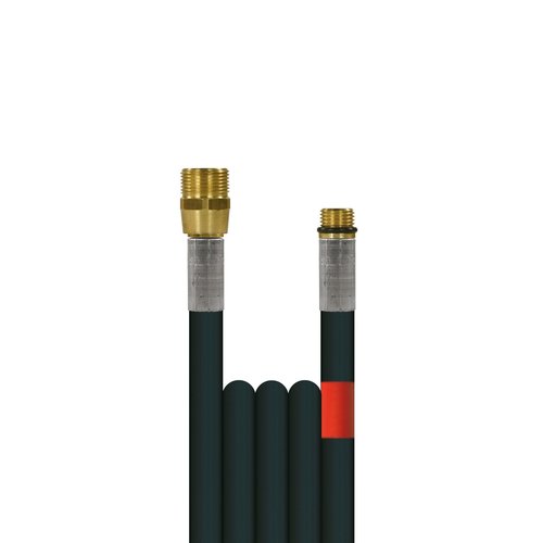 75m Rohrreinigungsleitung Flexy, DN6, schwarz, 1/4 Zoll Aussengewinde auf 1/4 Zoll Aussengewinde, max. 100-C, max. 300bar