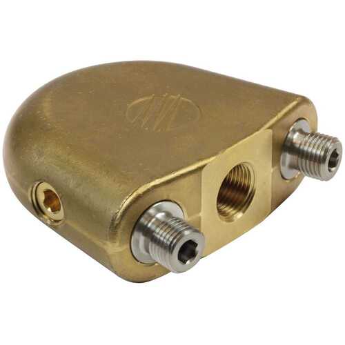 Flunderdsentrger 1/2IG fr 2x1/4NPT | Flachstrahldsen