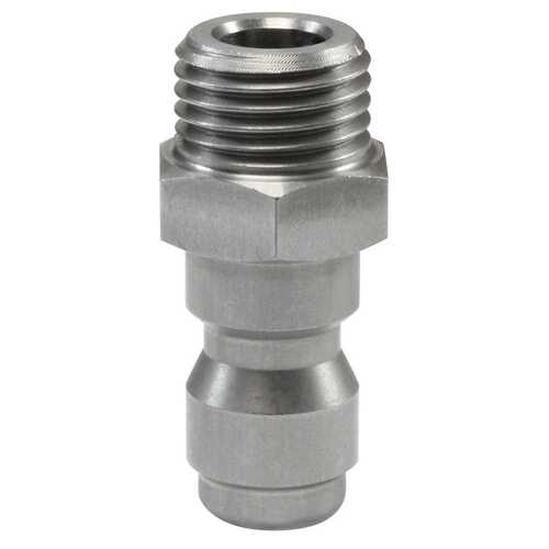 Nippel ST-245 1/4AG 33,5mm Edelstahl | 