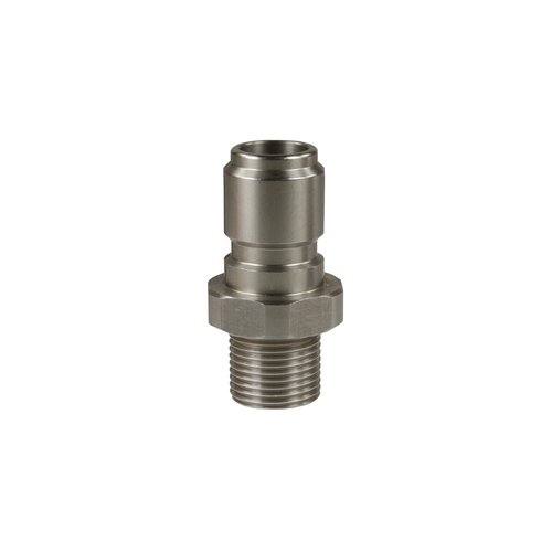 Stecknippel ST-3100, E=3/8 AG, max. 250bar, max. 150-C, Edelstahl