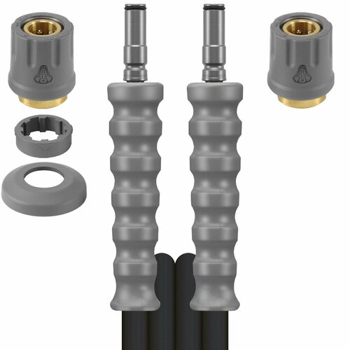 Schlauch 2SC-08 SW 10 M. Kupplung ST-247 + | GKS grau