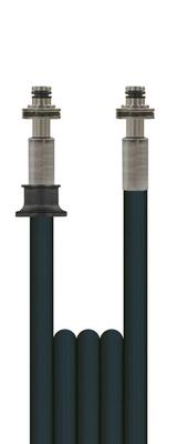 Hochdruckschlauch 2SC Schwarz, DN 8, max. 400 bar, gewickelte Decke, Stecknippel 11 mm