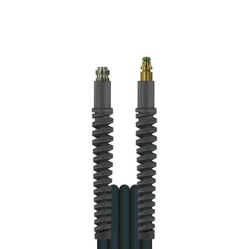 Hochdruckschlauch Flexy Schwarz, DN 6, max. 300 bar, glatte Decke, Stecknippel