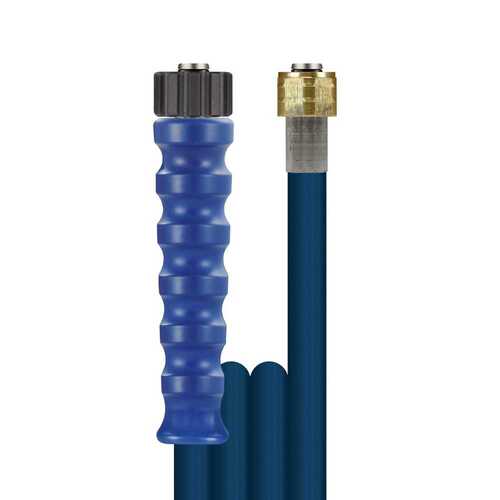 Hochdruckschlauch 2SC Blau, DN 8, max. 400 bar, gewickelte Decke, M22