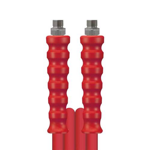 Hochdruckschlauch 2SC Rot, DN 10, max. 500 bar, gewickelte Decke