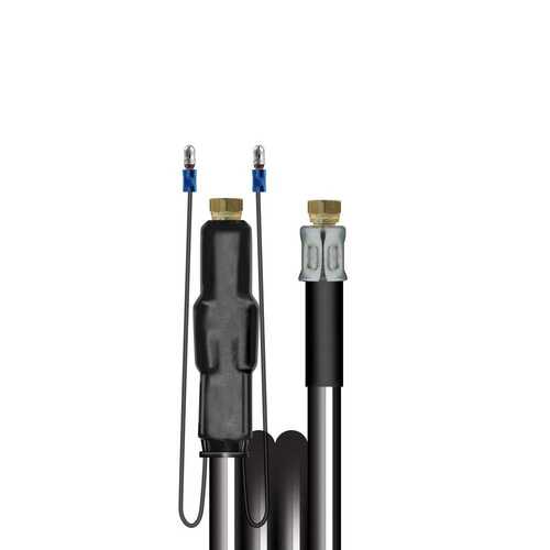 Zuleitungsschlauch zum Deckenkreisel beheizt mit E-Kabel, 1 SN Schwarz, DN 8