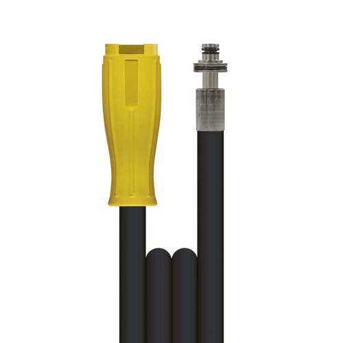 Hochdruckschlauch 2SC Schwarz, DN 8, max. 400 bar, gewickelte Decke, Handverschraubung lang 