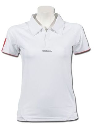 Wilson Damen Performance Polo wei�/ros� WRE10830014
