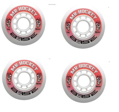 BASE Hockey Indoor Pro Mr. Hockey 74A Rollen  4-er Set
