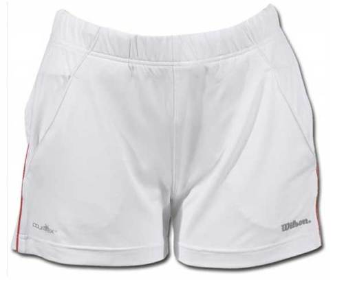 Wilson Damen Performance Short wei�/rot