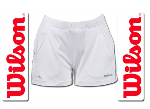 Wilson Damen Performance Short wei�/ aqua blau