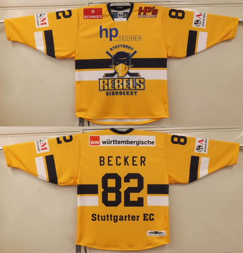 Stuttgart Rebels-Fantrikot Away Farbe Gold