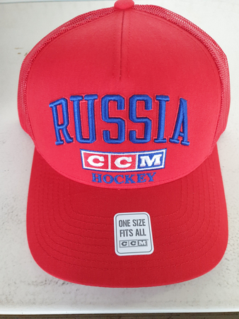 CCM Flag Meshback Trucker Team Senior