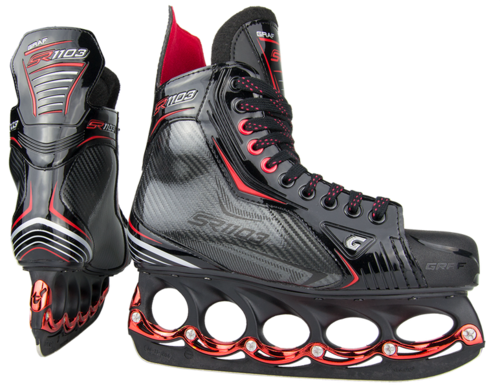 Graf ULTRA SR1103 Schlittschuhe Senior Red Edition mit  T Blade