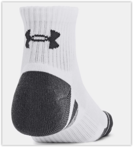Under Armour Unisex Performance Cotton 3-Pack Quarter Socks 1379528