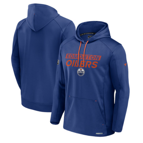 Fanatics Authentische Pro Rink Poly-Fleece-Pullover-Kapuze Edmonton Oilers Men