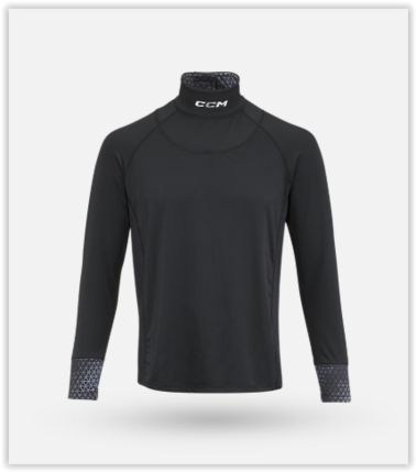 Ccm Pro Mens Neck Guard Long-sleeve Top Cut Protection Baselayer S25