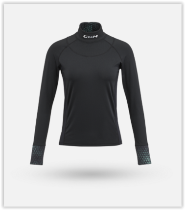 Ccm Womens Neck Guard Long-sleeve Top Cut Protection Baselayer S25