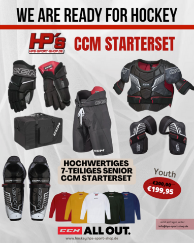 CCM Eishockey Starterset Youth zum Monsterpreis