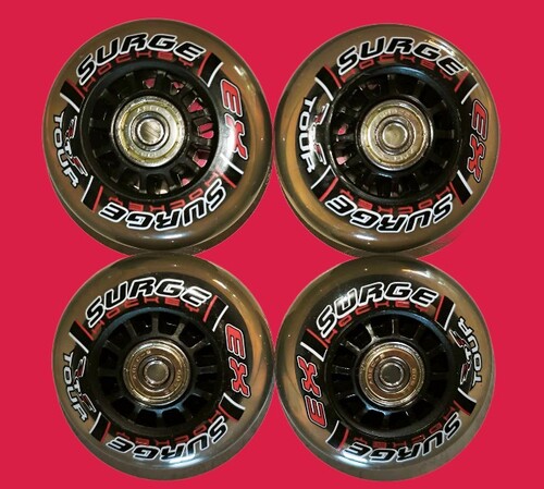 TOUR SURGE EX Outdoor Rollen mit Kugellager - 4er Komplett-Set   >