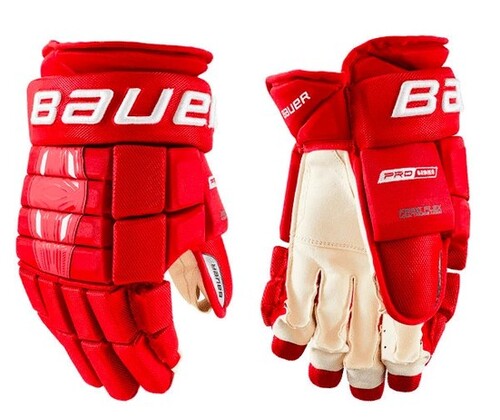 BAUER PRO Series Handschuhe Senior,  PRO RETURN Hannover Scorpions  -- GEBRAUCHTWARE --