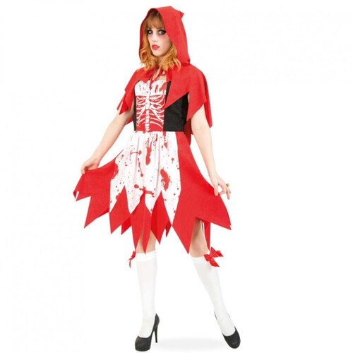 Zombie Rotk�ppchen Kost�m Halloween f�r Damen