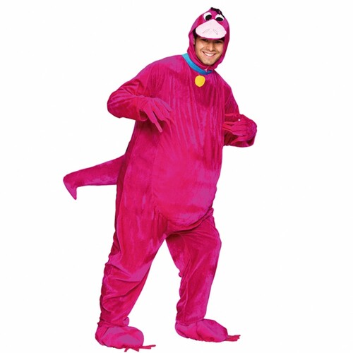 Dinosaurier Kost�m pink f�r Herren