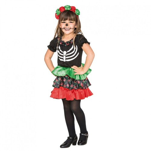 La Catrina Kost�m Halloween Kleid f�r Kleinkinder