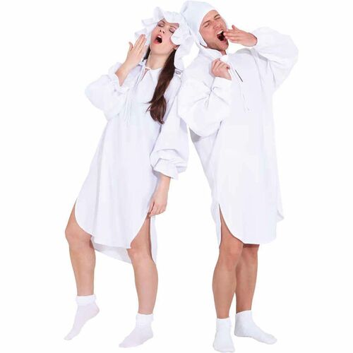Schlafwandlerin Kost�m Historisches Nachthemd mit Haube f�r Damen