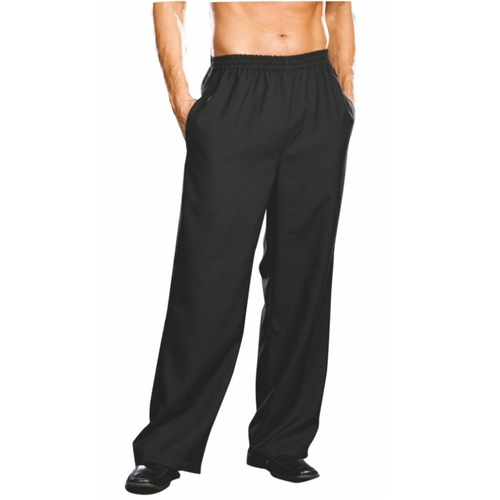 Hose schwarz mit Gummizug f�r Herren