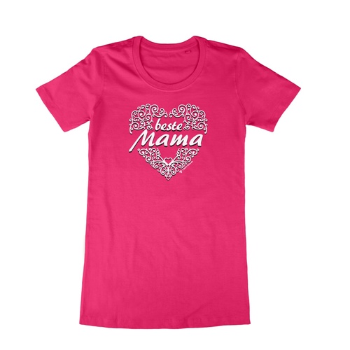 Muttertag T-Shirt mit Herz-Aufdruck Beste Mama f�r Damen