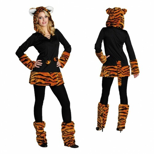Tiger Kost�m Wildkatze Lilly f�r Damen